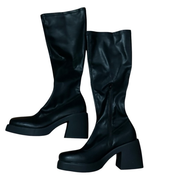 Steve Madden Henrik Black Boots 9.5 - Picture 2 of 4